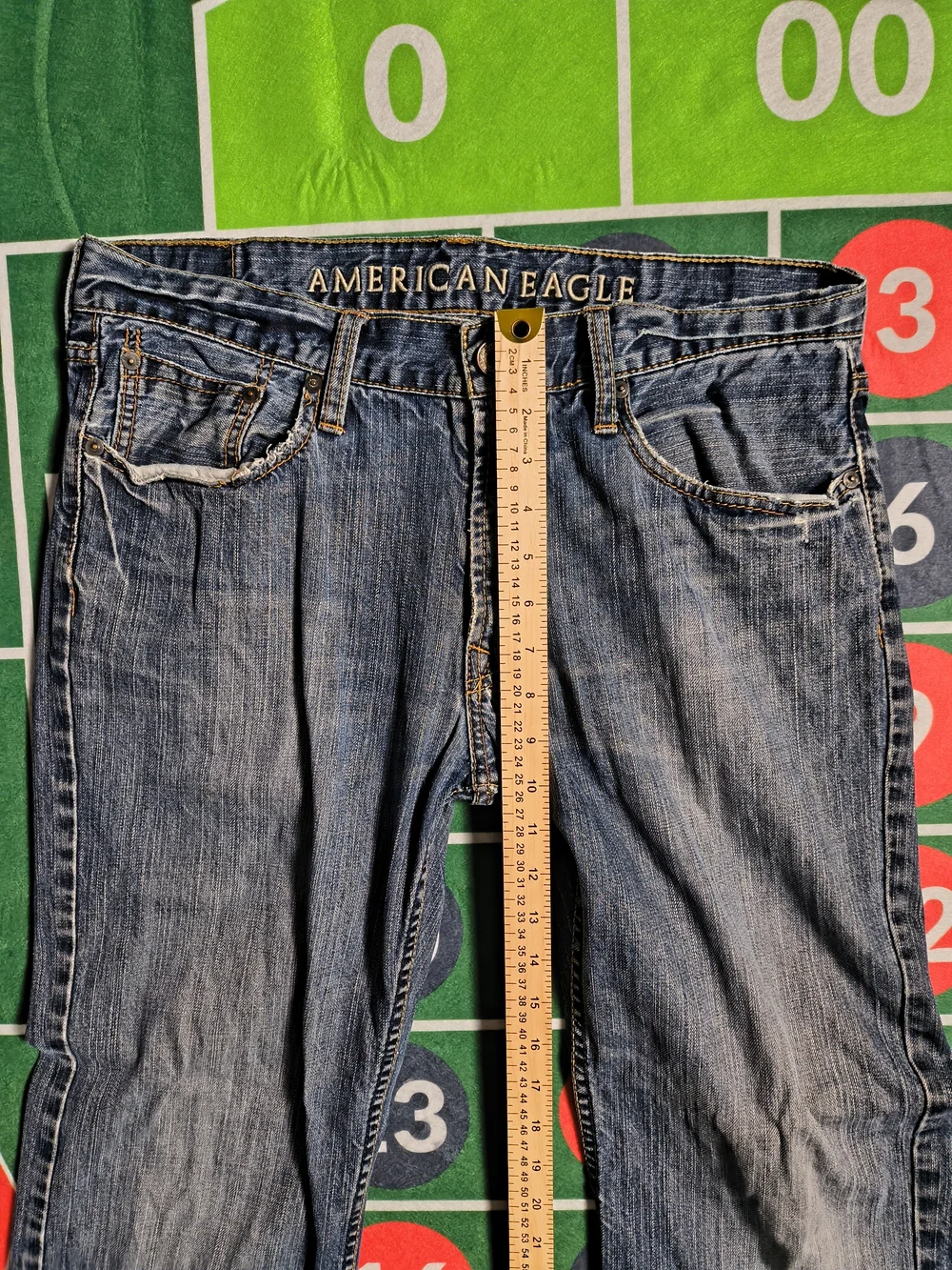 American Eagle Low Rise Boot Jeans 32x29 Blue Y2K Denim Tagged 32x32